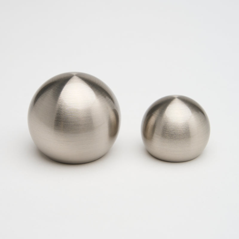 Lo & Co Sphere Knob, bronze cabinet hardware with a smooth round design, ideal for kitchen and bathroom cabinets.