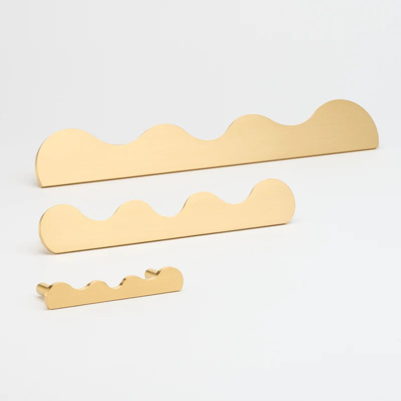 Lo & Co Karu pull, architectural hardware in a sleek finish, mounted on a modern door handle for stylish home or office use.