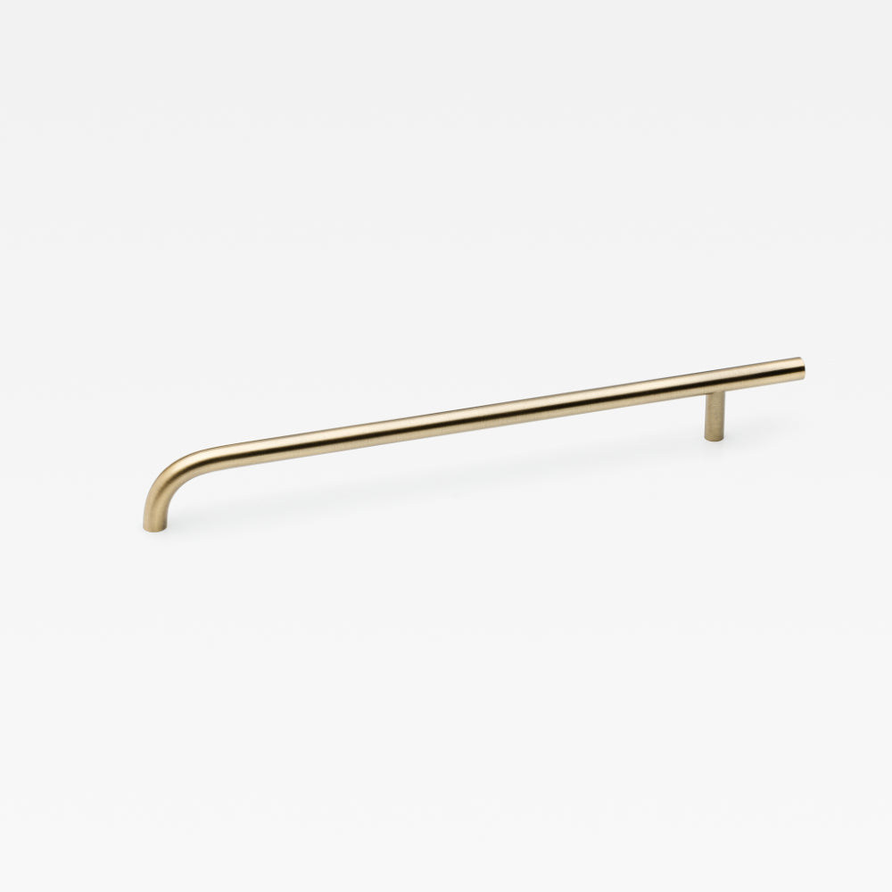 Lo & Co Brera pull handle for cabinets, featuring a sleek, modern design in brushed bronze finish, perfect for furniture hardware.
