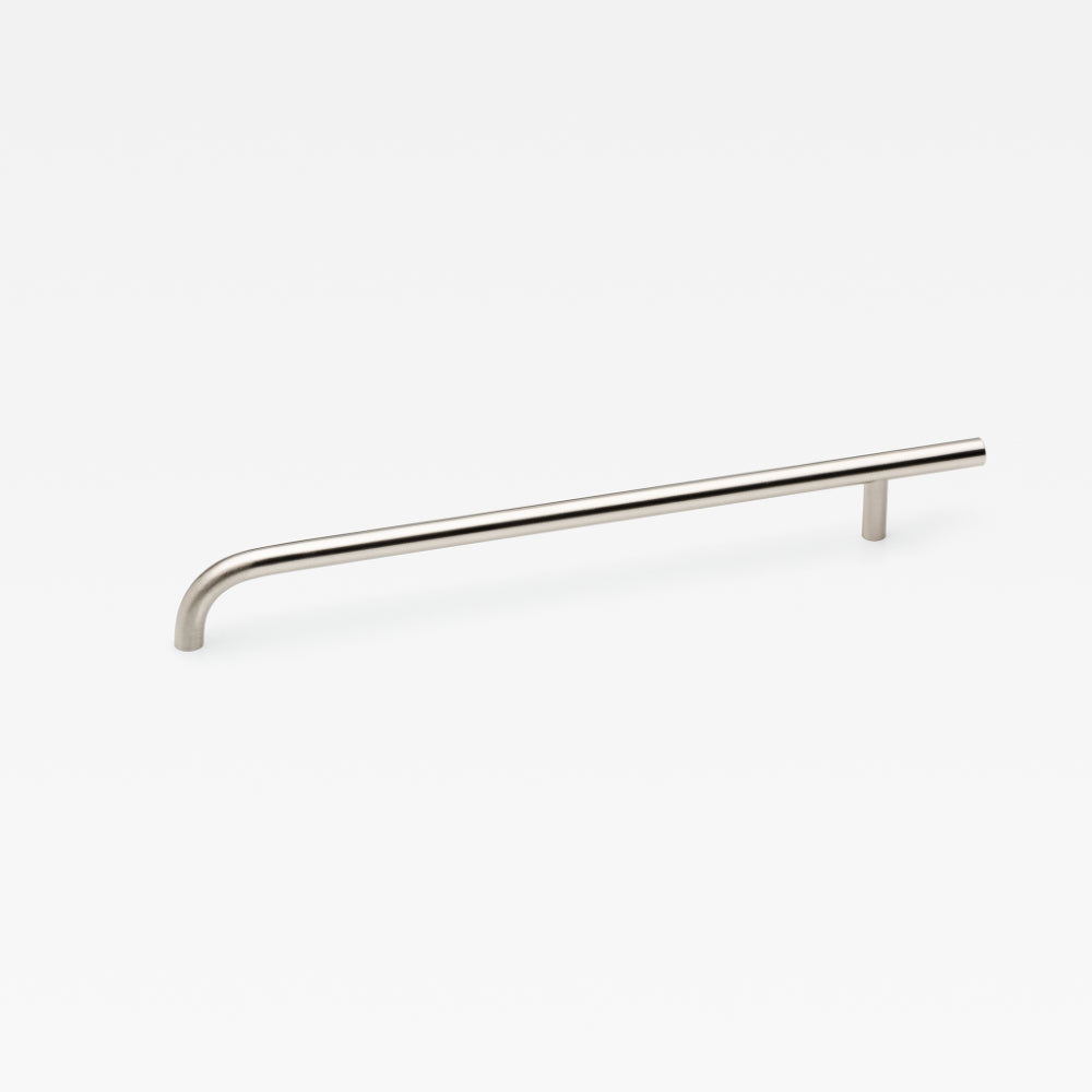 Brera pull handle by Lo & Co Interiors, brass cabinet hardware with a sleek, modern design for furniture or cabinetry.