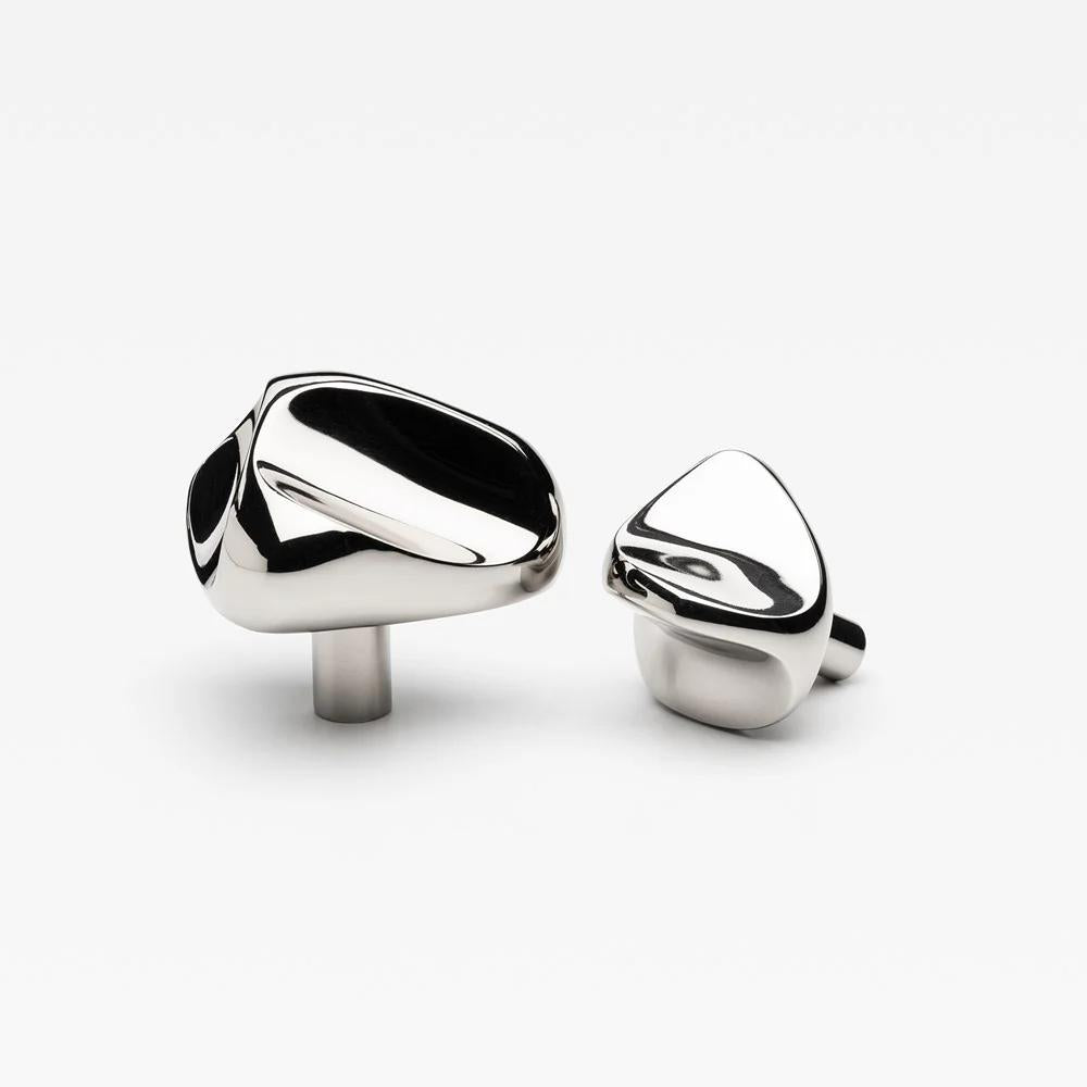 Rubble Knob Polished Nickel in Polished Nickel