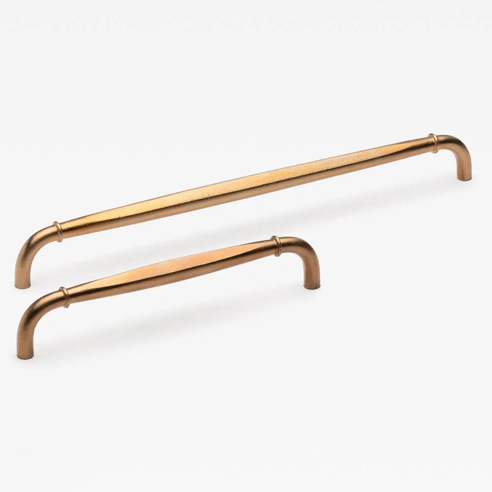 Cast Almond Pull Natural Brass in Natural Brass