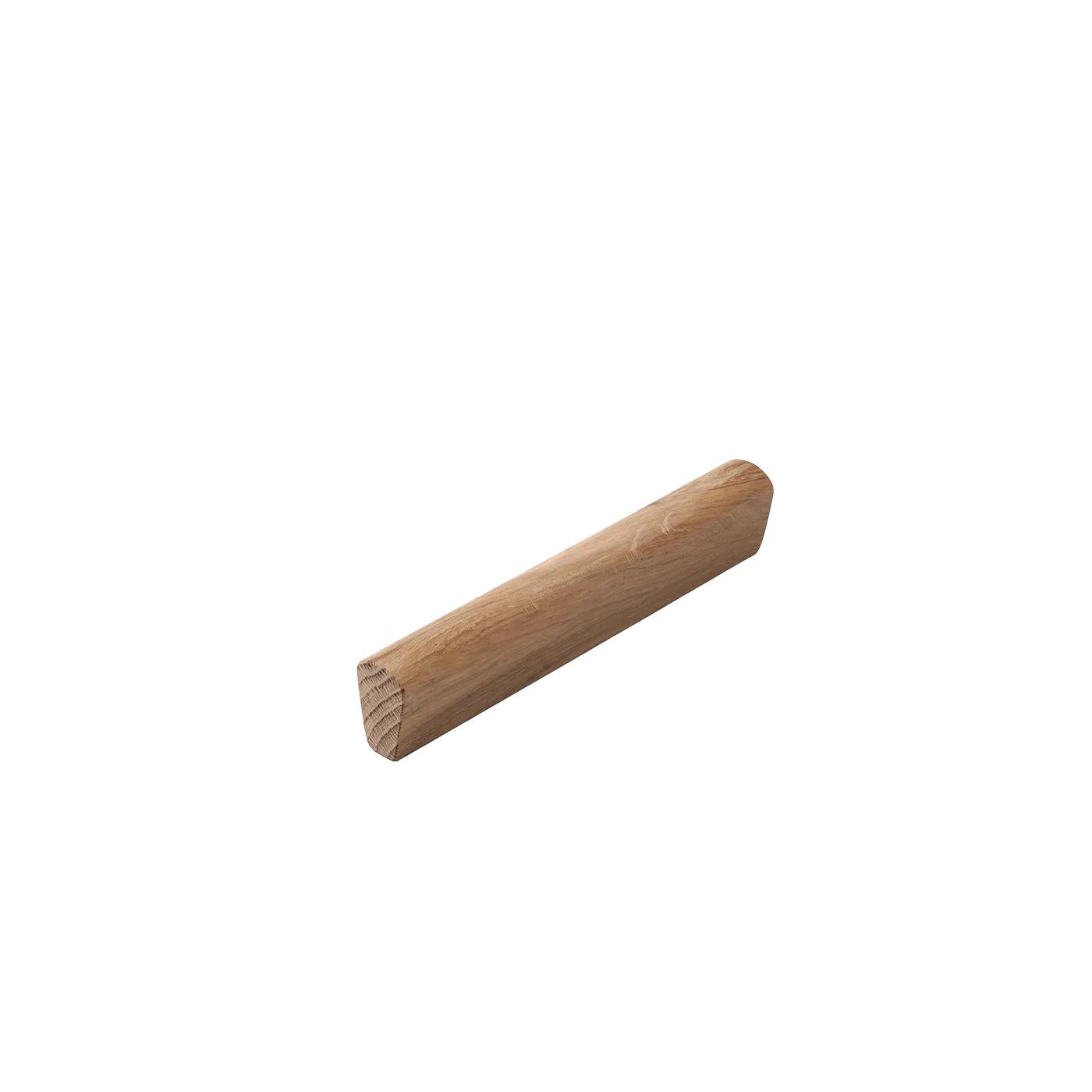 AIRLIE PULL TIMBER HANDLE 150MM AMERICAN OAK RAW in American Oak Raw
