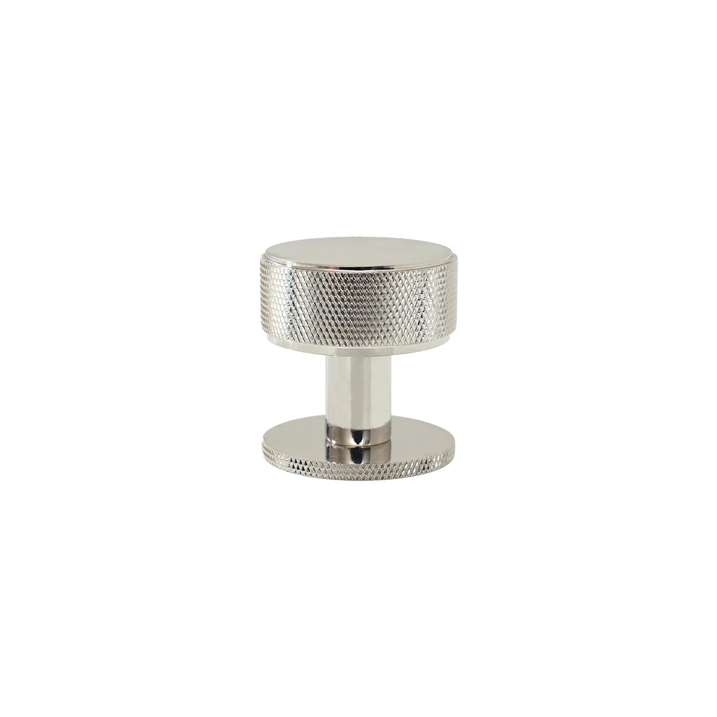 BELGRAVIA 35MM SOLID BRASS ROUND KNOB POLISHED NICKEL in Polished Nickel