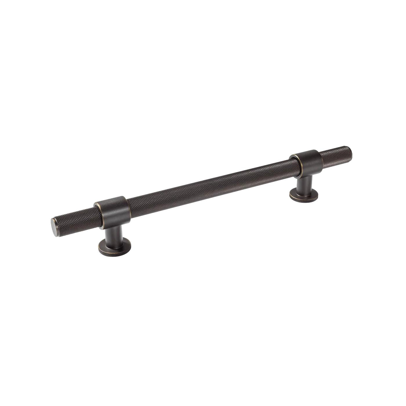 MOMO BELGRAVIA KNURLED 160MM SOLID BRASS BAR PULL DARK BRONZE in Dark Bronze