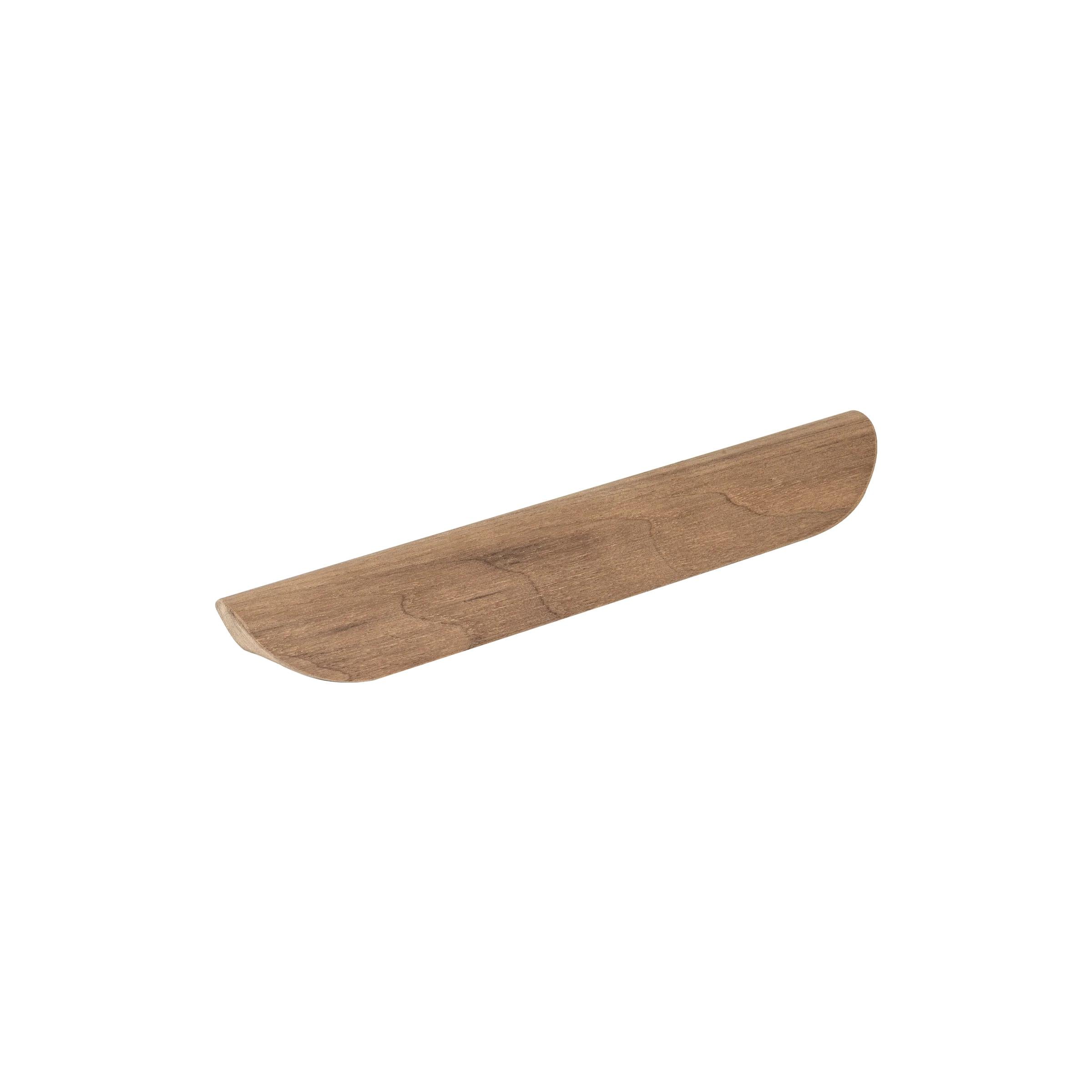 MOMO HANDLES BYRON TIMBER PULL HANDLE 160MM WALNUT RAW in Walnut Raw