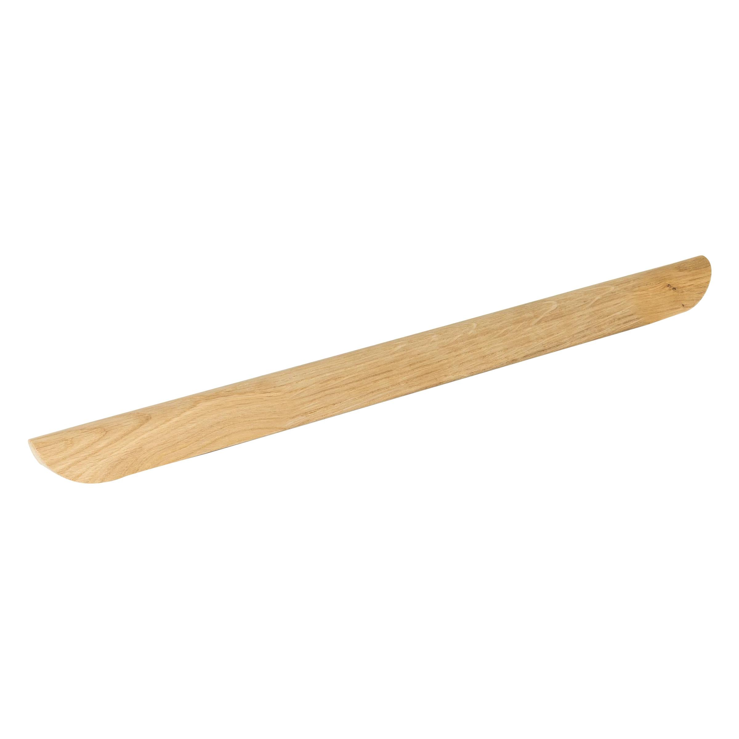 MOMO HANDLES BYRON TIMBER PULL HANDLE 320MM AMERICAN OAK RAW in American Oak Raw