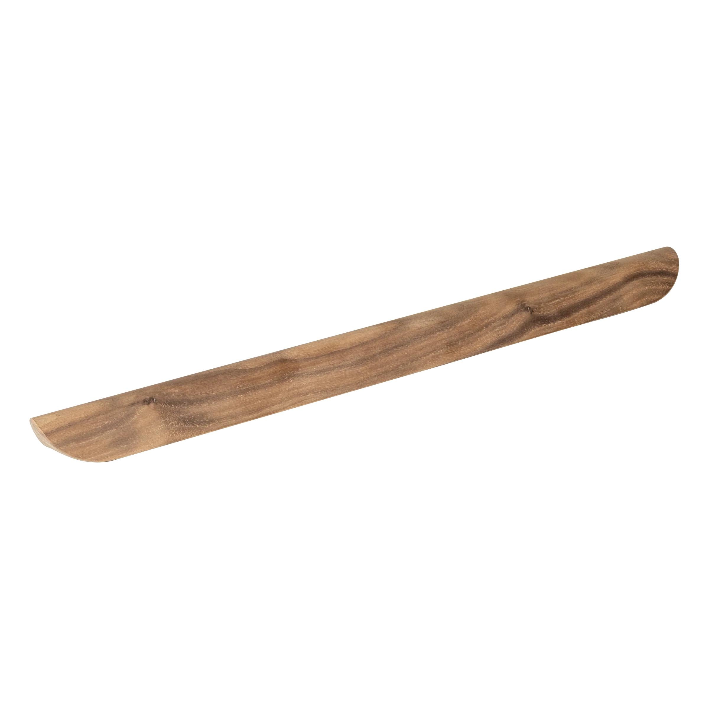 MOMO HANDLES BYRON TIMBER PULL HANDLE 320MM WALNUT RAW in Walnut Raw