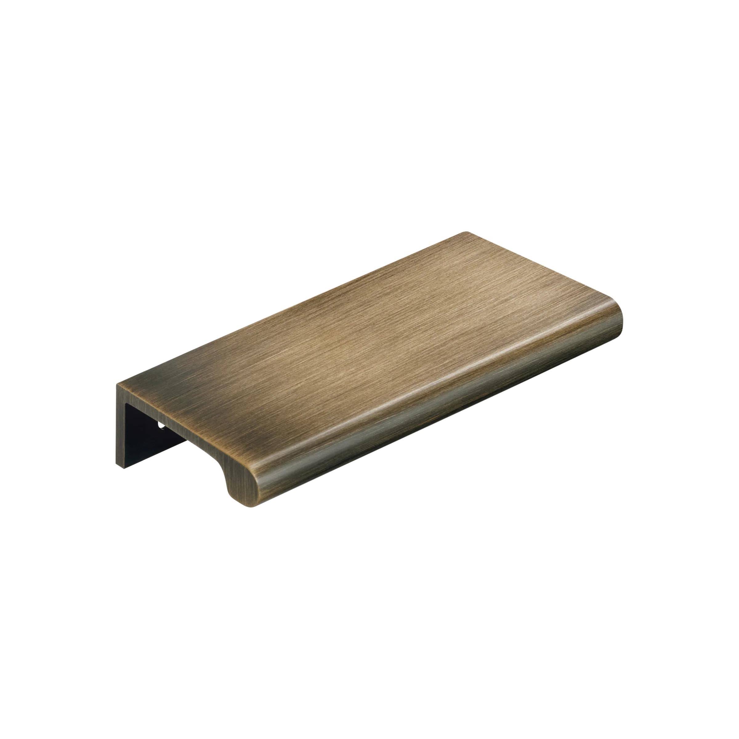 MOMO HANDLES CHELSEA SOLID BRASS LIP PULL HANDLE 96MM DARK BRUSHED BRASS in Dark Brushed Brass