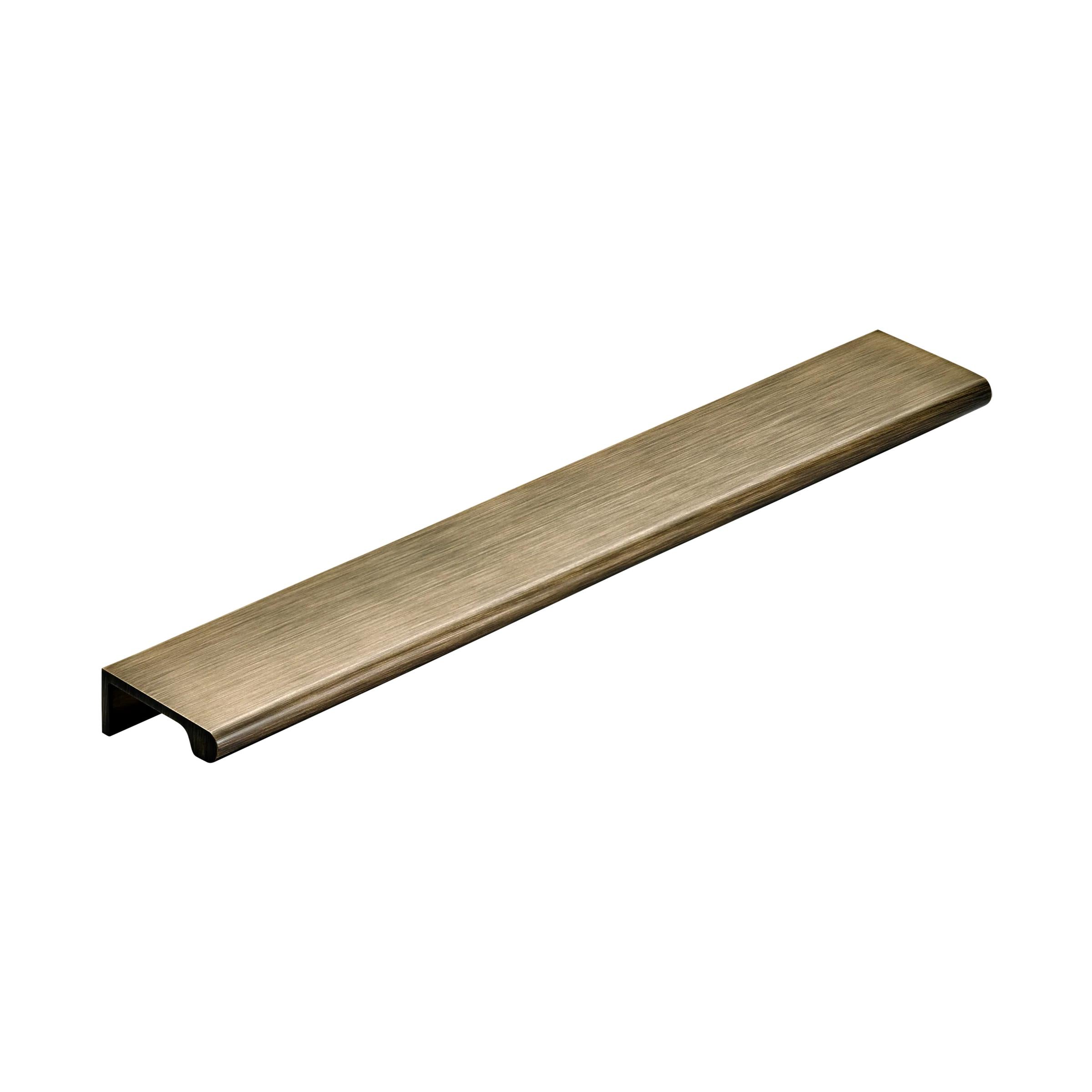 MOMO HANDLES CHELSEA SOLID BRASS LIP PULL HANDLE 256MM DARK BRUSHED BRASS in Dark Brushed Brass