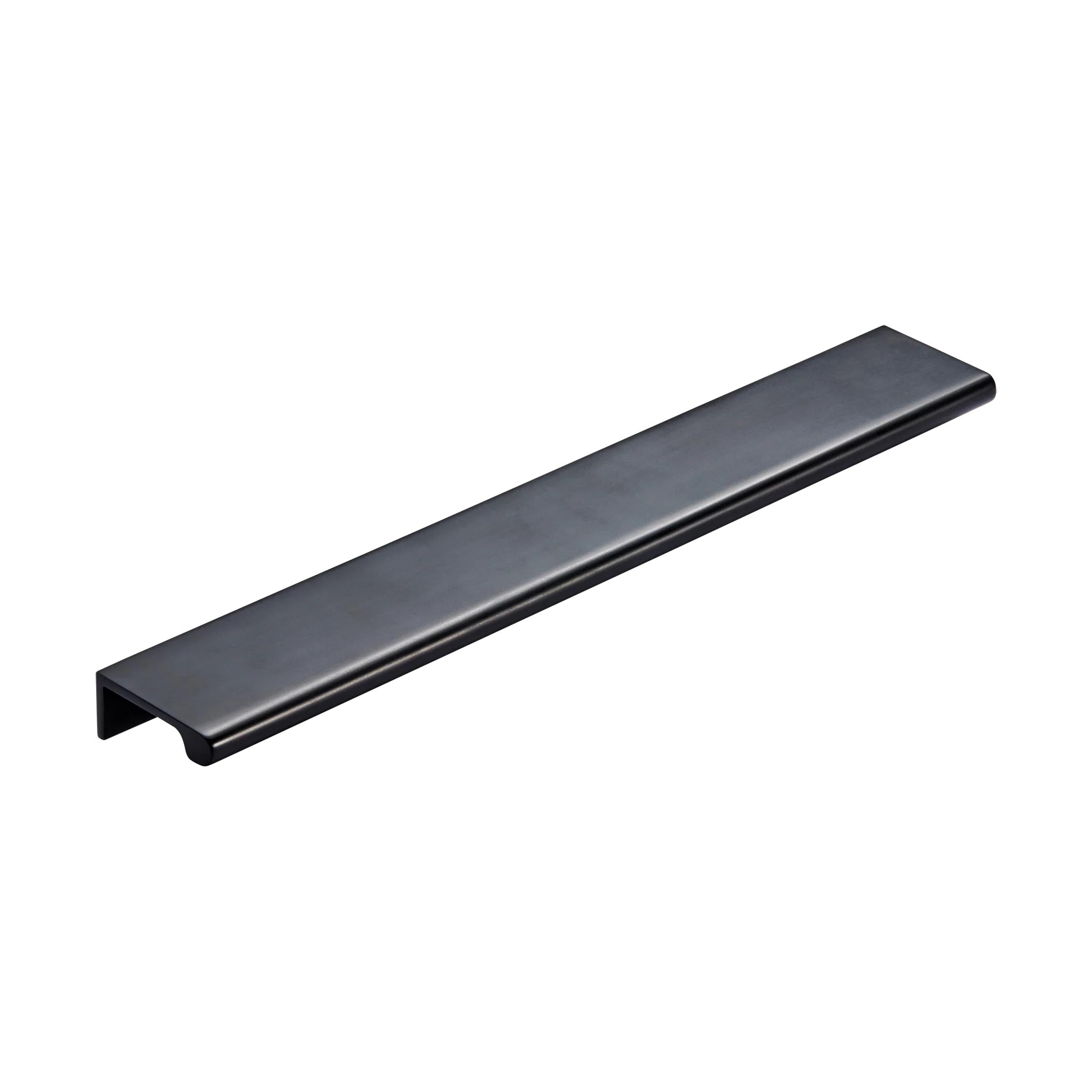 MOMO HANDLES CHELSEA SOLID BRASS LIP PULL HANDLE 256MM MATT BLACK in Matt Black