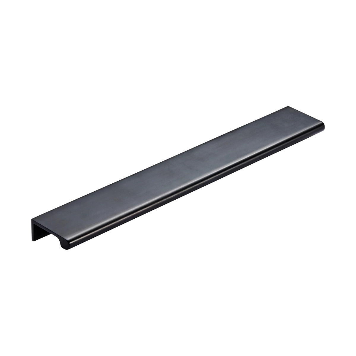 MOMO HANDLES CHELSEA SOLID BRASS LIP PULL HANDLE 256MM MATT BLACK in Matt Black