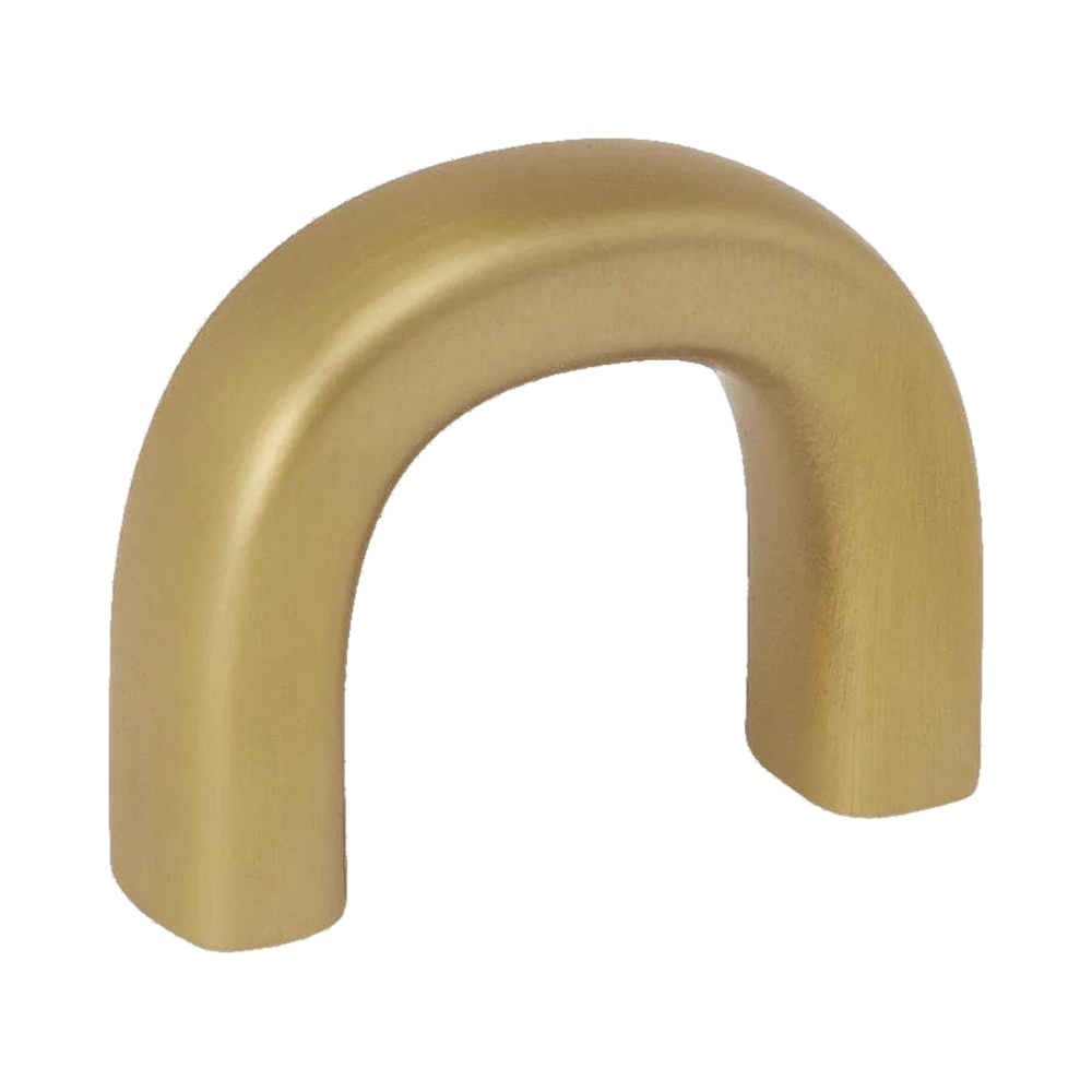 MOMO HANDLES LIORA 32MM LOOP HANDLE BRUSHED SATIN BRASS in Brushed Satin Brass