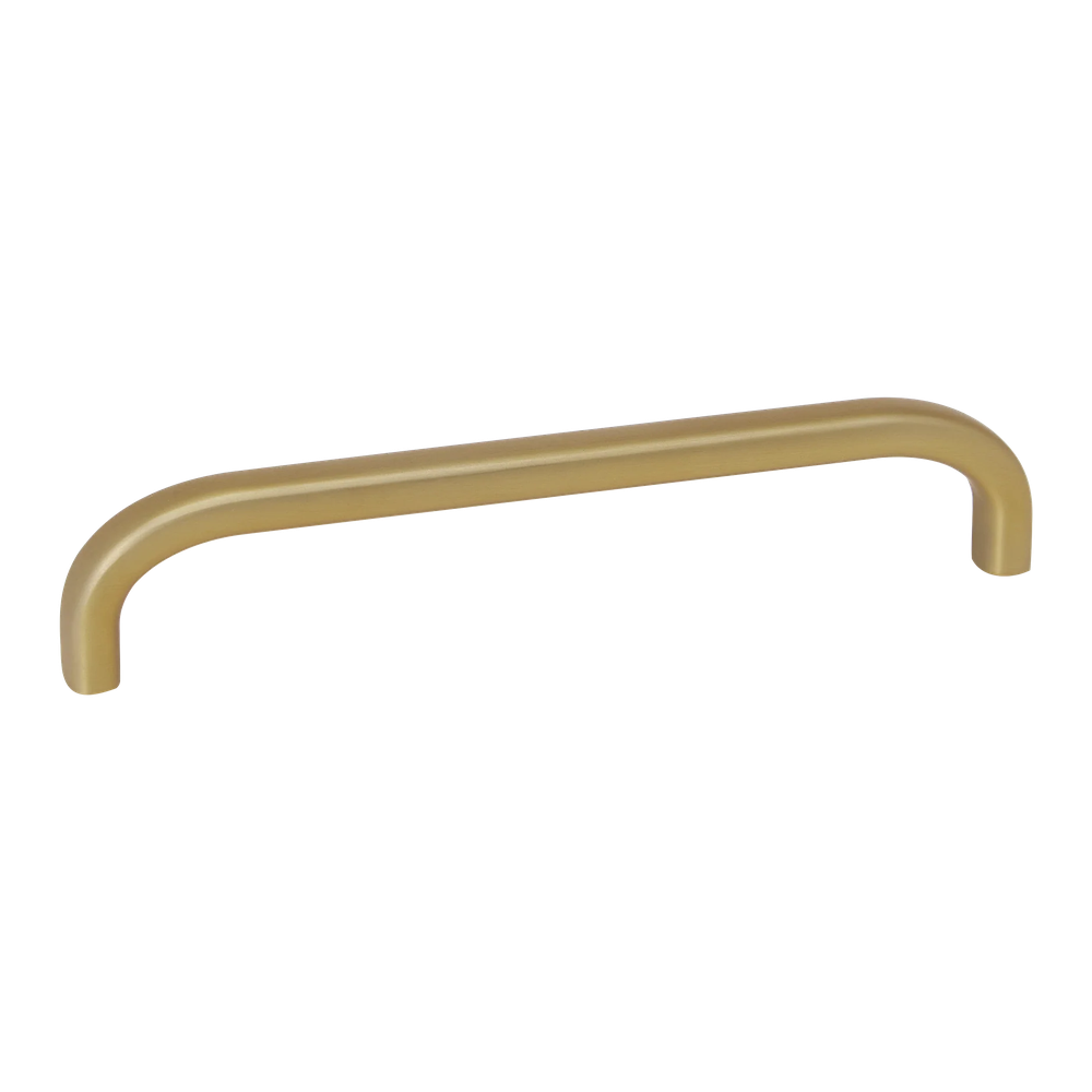 MOMO HANDLES LIORA 160MM D HANDLE BRUSHED SATIN BRASS in Brushed Satin Brass