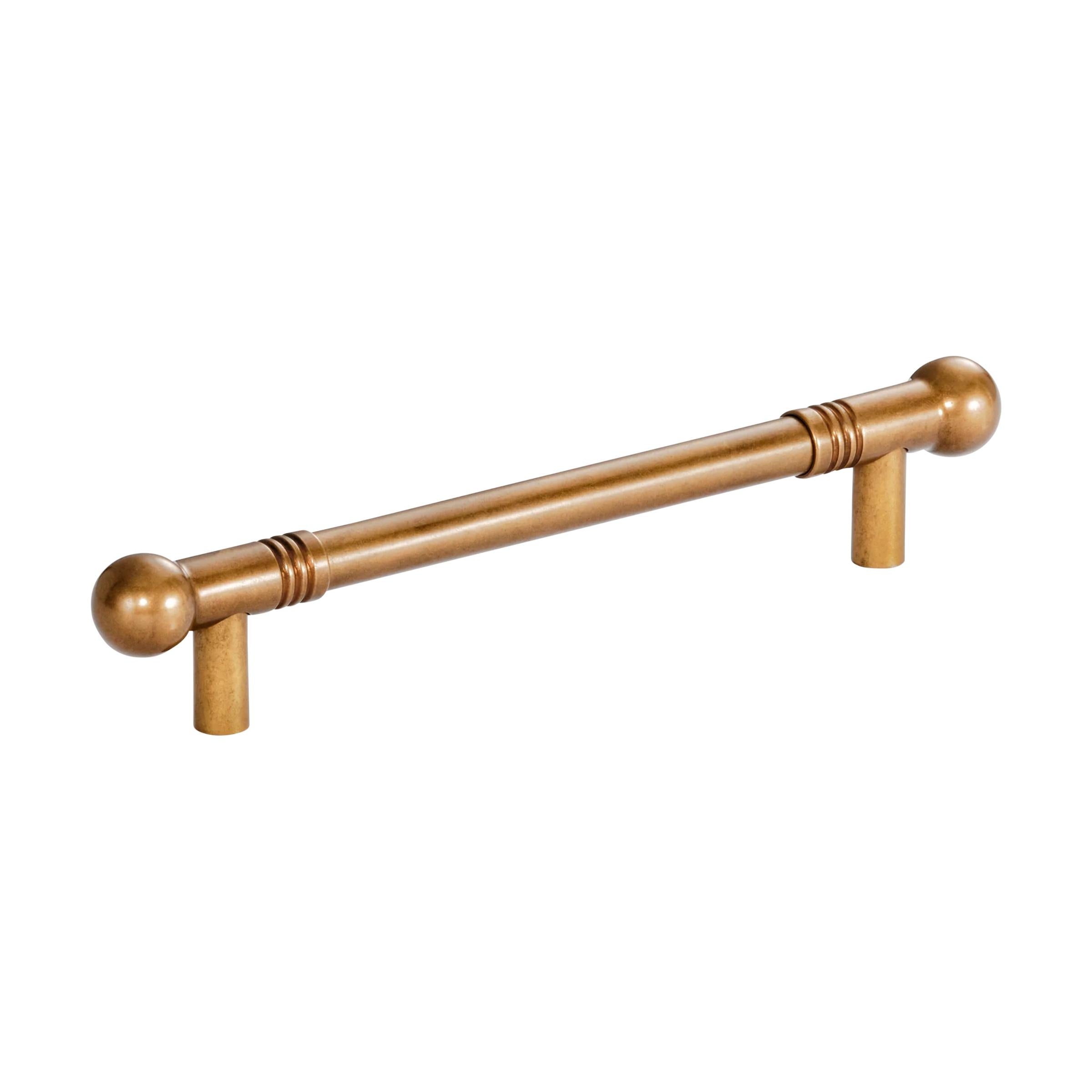 MOMO HANDLES PARLA SOLID BRASS BAR PULL 160MM OLD BURNISHED BRASS in Old Burnished Brass