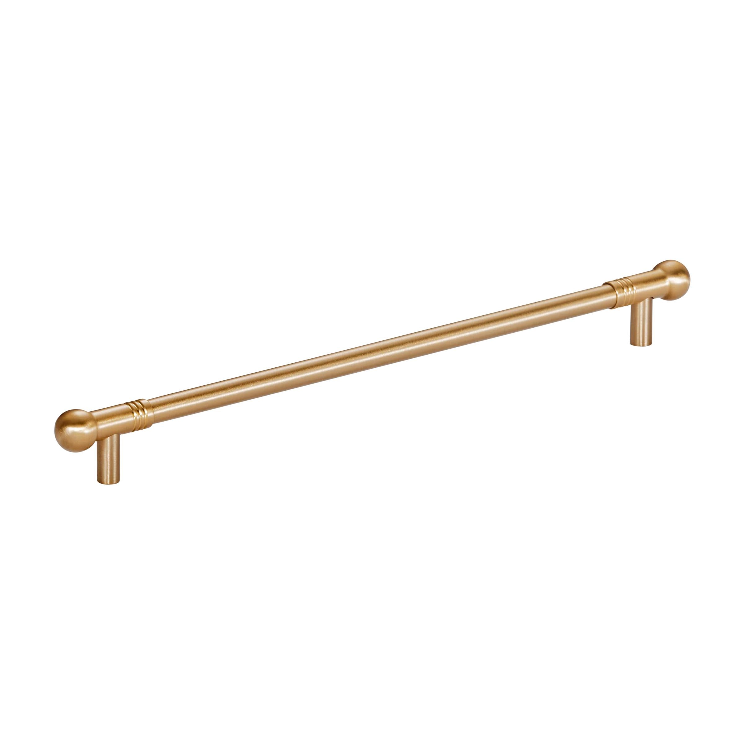 MOMO HANDLES PARLA SOLID BRASS BAR PULL 320MM BRUSHED SATIN BRASS in Brushed Satin Brass