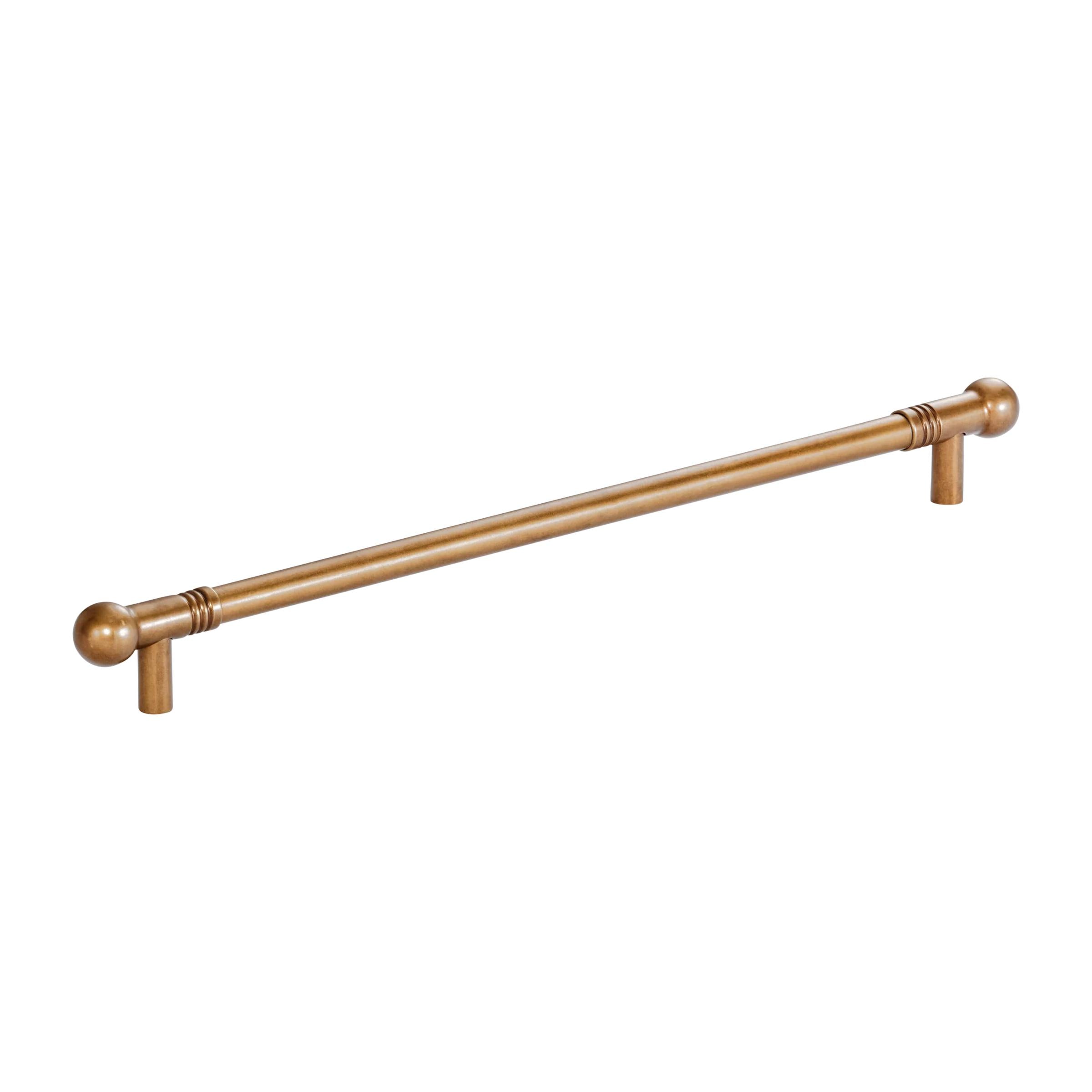 MOMO HANDLES PARLA SOLID BRASS BAR PULL 320MM OLD BURNISHED BRASS in Old Burnished Brass