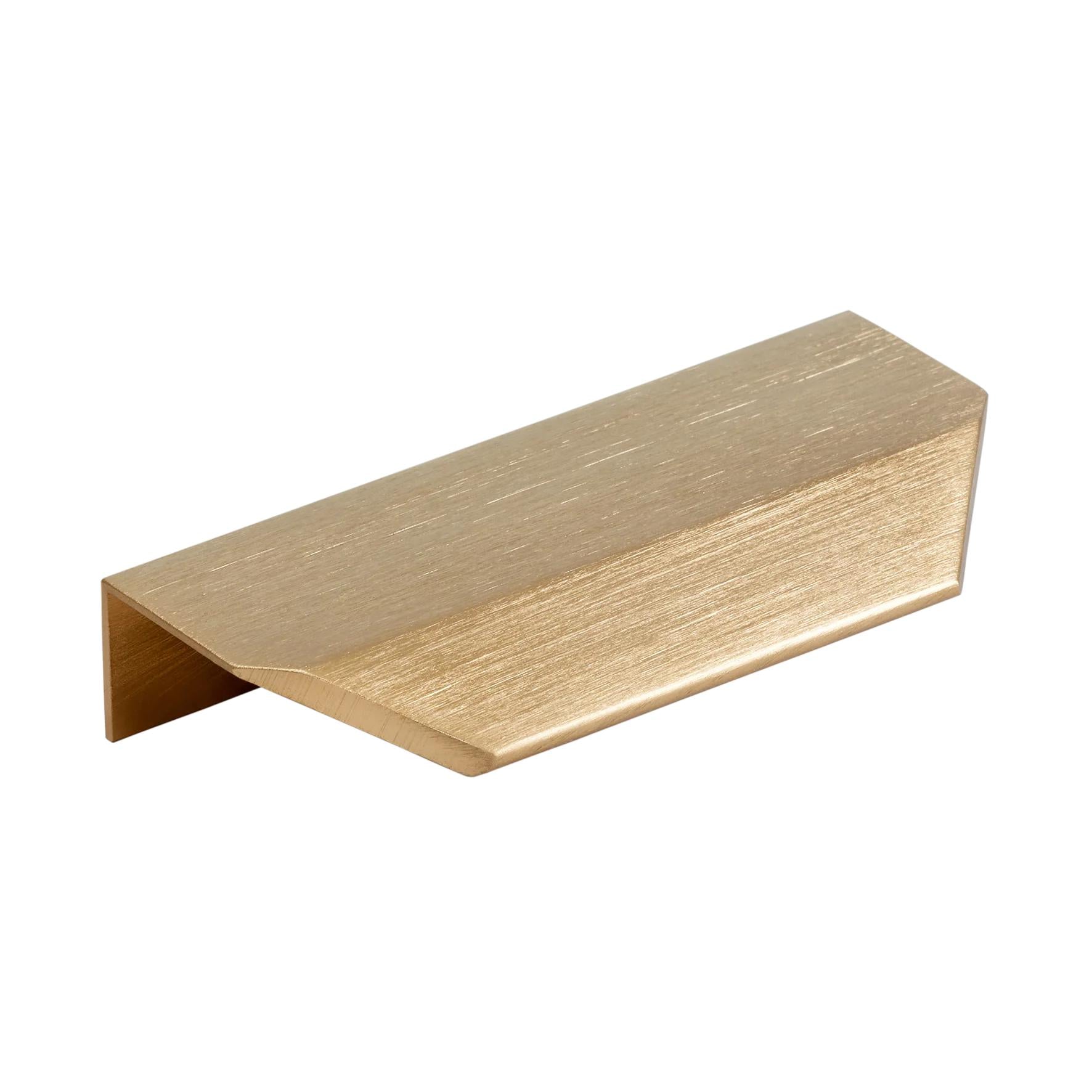 VANN LIP PULL HANDLES 64MM BRUSHED DARK BRASS in Brushed Dark Brass
