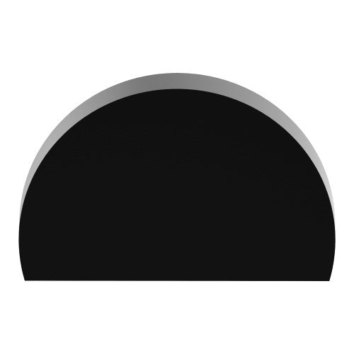 K008 Cabinet Knob, Solid Stainless Steel, 20mm Ø, Projection 25mm in Black