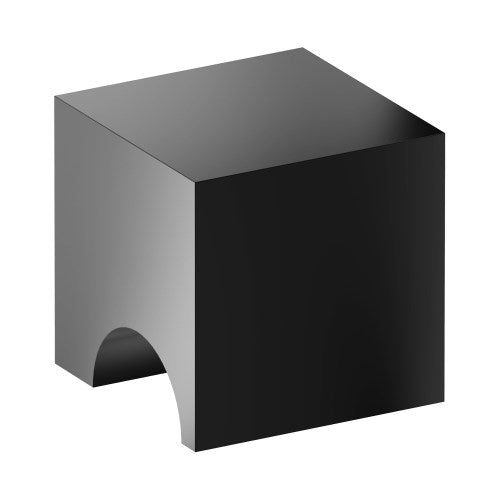 K100 Cabinet Knob, Solid Stainless Steel, 20mm x 20mm, Projection 30mm in Black
