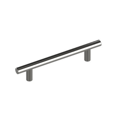P001 Cabinet Pull Handle, Solid Stainless Steel, Ø10mm, 320mm CTC, 399mm OA, Projection 32mm in Polished Stainless Steel