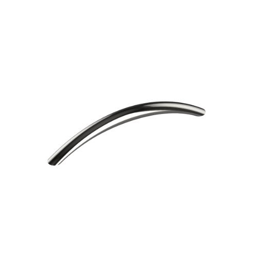 P002 Cabinet Pull Handle, Solid Stainless Steel, Ø10mm, 96mm CTC, 116mm OA, Projection 32mm in Polished Stainless Steel