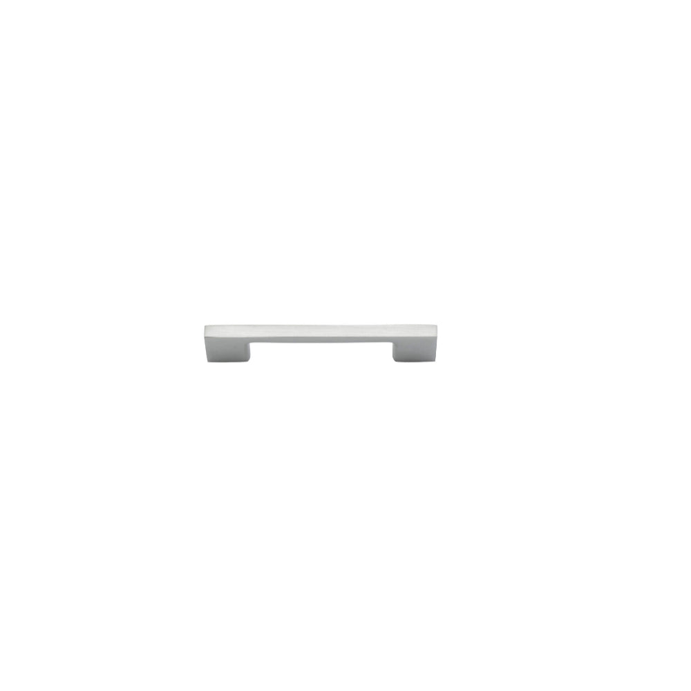 Iver Cali cabinet pull hardware with sleek metal finish, mounted on a cabinet door, showcasing modern kitchen hardware design.