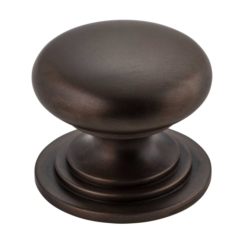 Iver Sarlat cupboard knob, architectural hardware, featuring a bronze finish with ornate detailing for furniture cabinet doors.