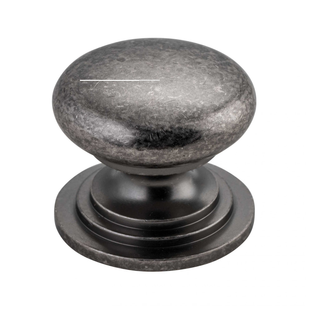 Iver Sarlat cupboard knob from architectural hardware collection, showing a sleek, rounded metal handle with a polished finish.
