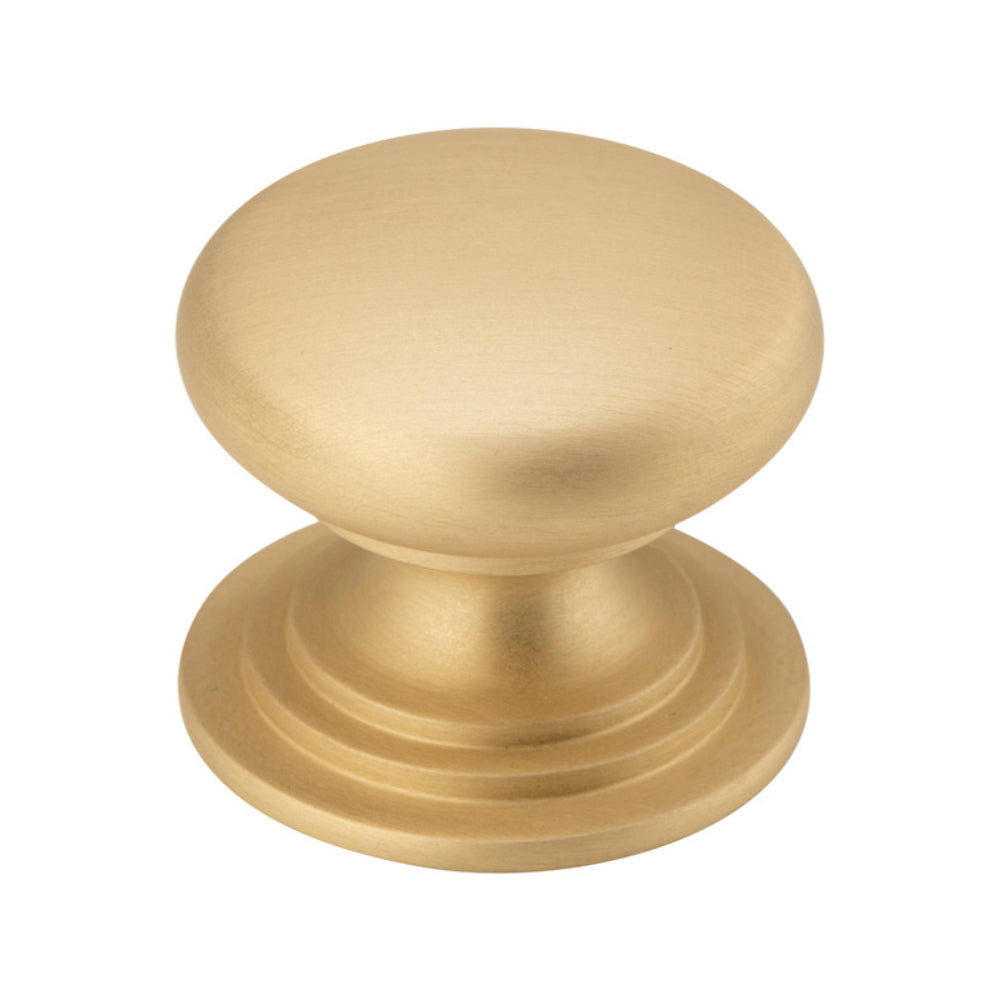 Iver Sarlat cupboard knob from architectural hardware collection, featuring a classic metal design with a polished finish.