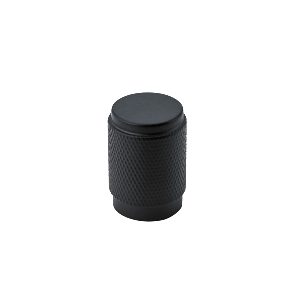Cupboard Knob Brunswick Matt Black P28xD20mm in Matt Black