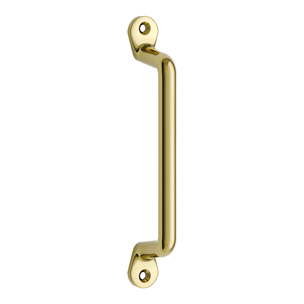 Pull Farmhouse Polished Brass L141xW9.5xP31.5mm CTC128mm in Polished Brass