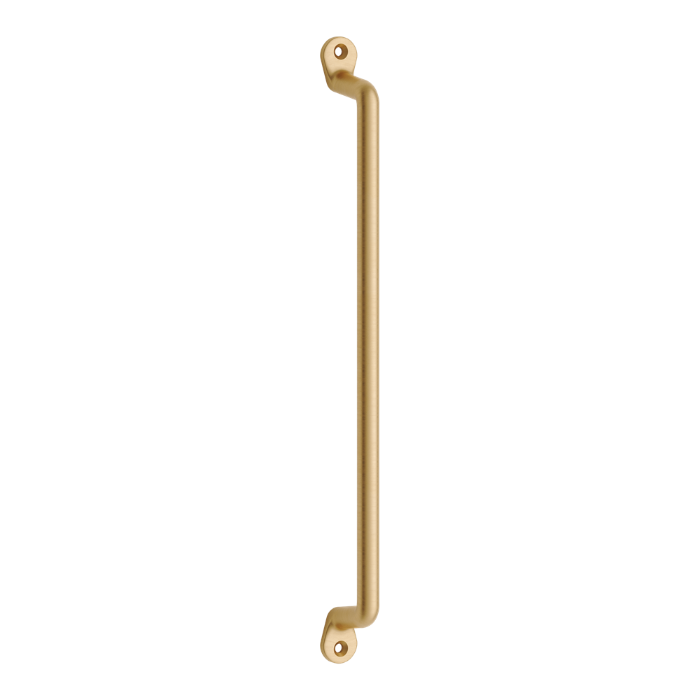 Pull Farmhouse Unlacquered Satin Brass L269xW9.5xP31.5mm CTC256mm in Unlacquered Satin Brass