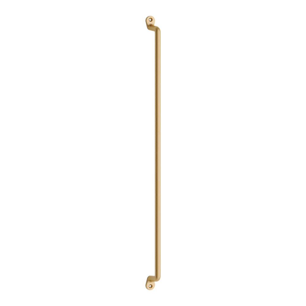 Pull Farmhouse Unlacquered Satin Brass L463xW9.5xP31.5mm CTC450mm in Unlacquered Satin Brass