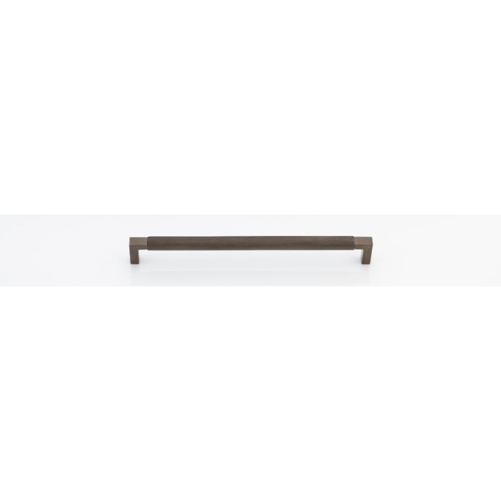 Cabinet Pull Brunswick Knurled Signature Brass L266xW15xP40 CTC256mm in Signature Brass