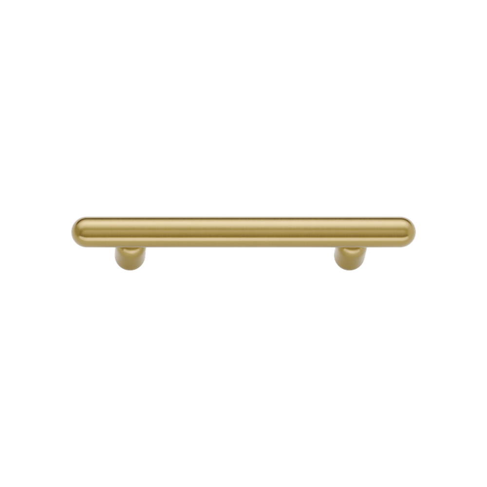 Cabinet Pull Puerto Brushed Gold PVD L198xW18xP43mm CTC128mm in Brushed Gold PVD