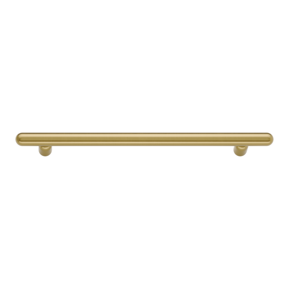 Cabinet Pull Puerto Brushed Gold PVD L334xW18xP43mm CTC256mm in Brushed Gold PVD