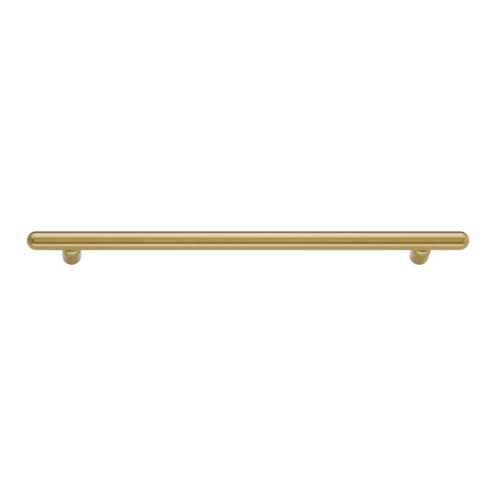 Cabinet Pull Puerto Brushed Gold PVD L402xW18xP43mm CTC320mm in Brushed Gold PVD