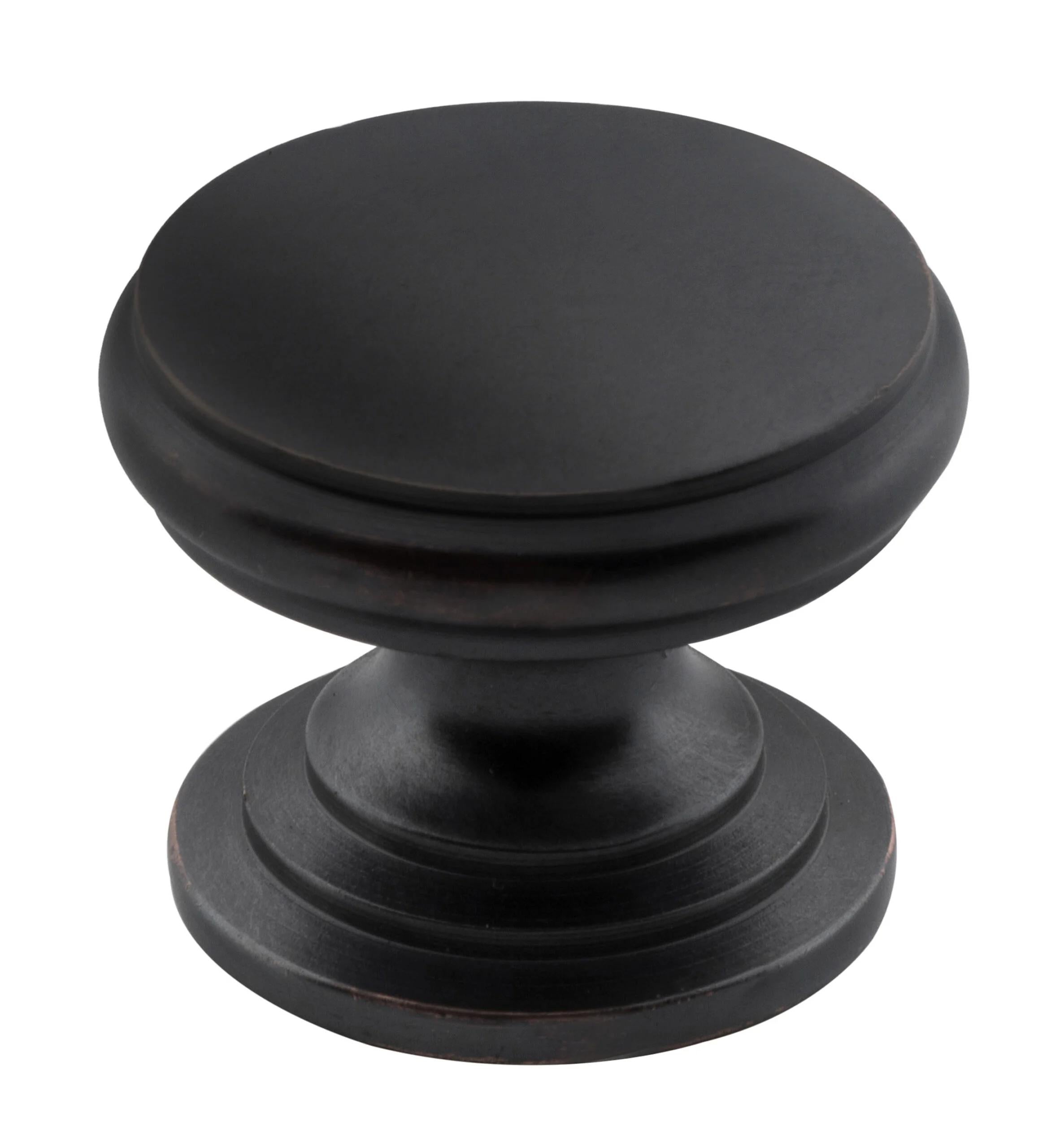 Cupboard Knob Flat Antique Copper D25xP20mm in Antique Copper