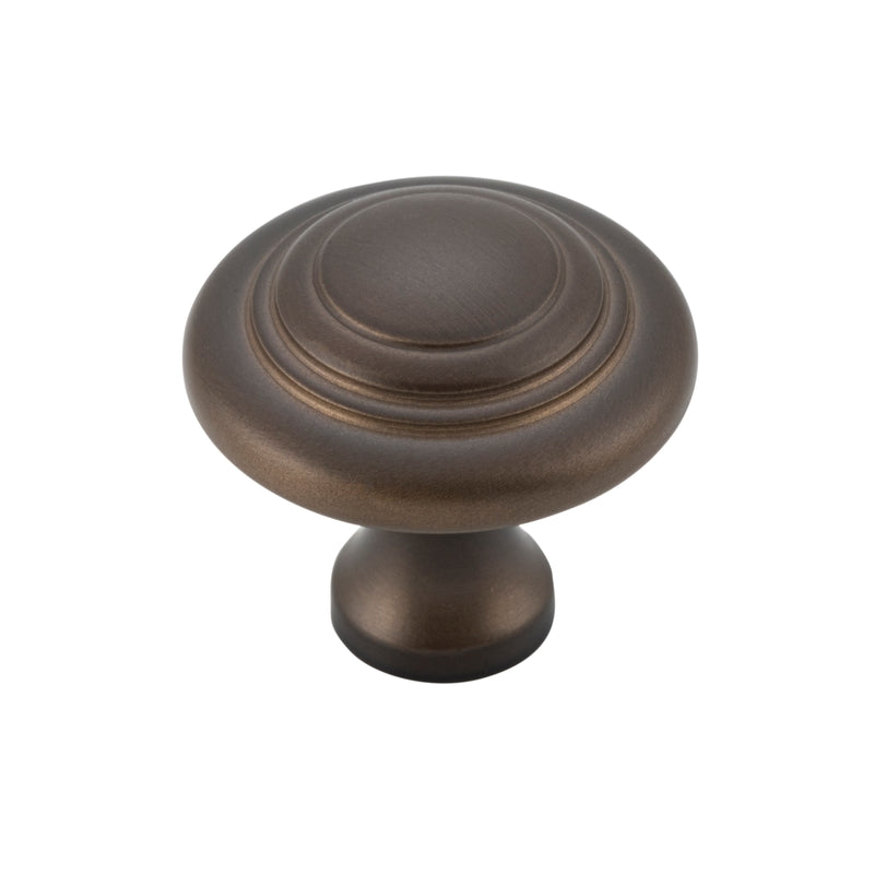 Cupboard Knob Domed Antique Brass D25xP24mm in Antique Brass