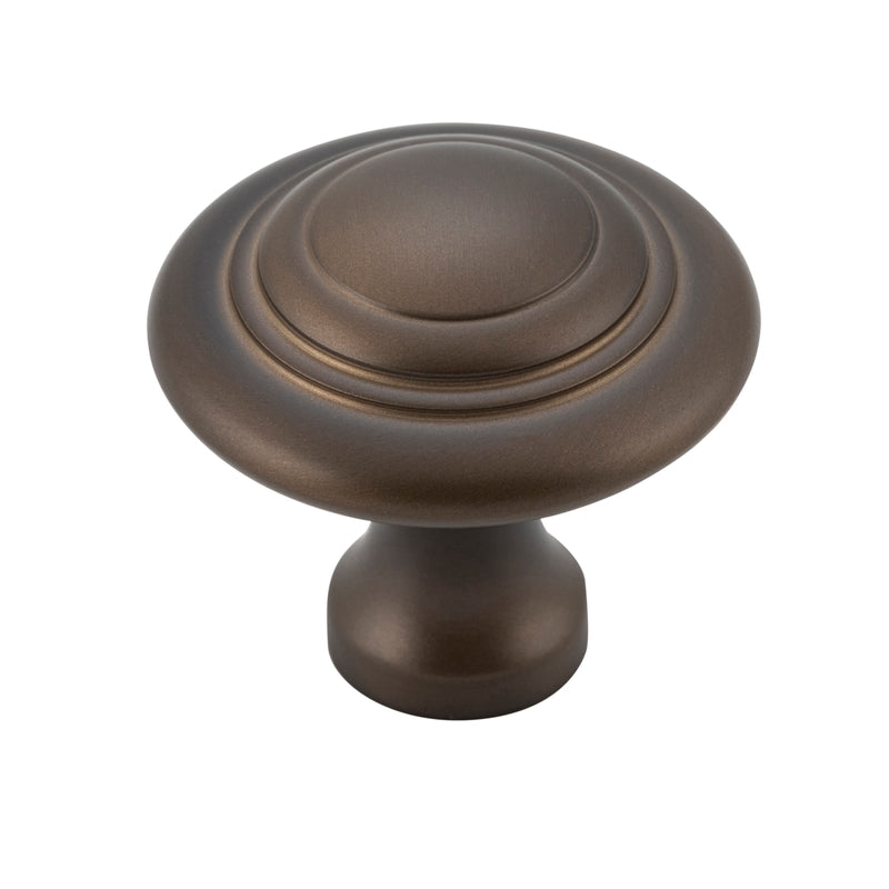 Cupboard Knob Domed Antique Brass D38xP35mm in Antique Brass