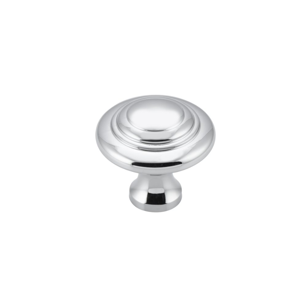 Cupboard Knob Domed Chrome Plated D25xP24mm in Chrome Plated