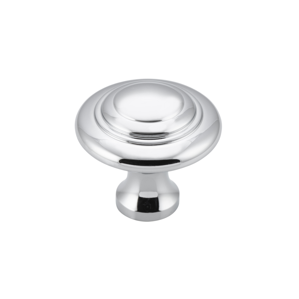 Cupboard Knob Domed Chrome Plated D32xP29mm in Chrome Plated