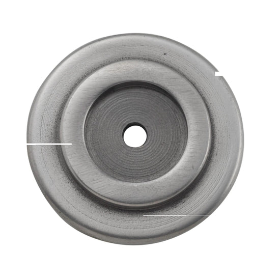 Backplate For Domed Cupboard Knob Iron Polished Metal D25mm in Polished Metal