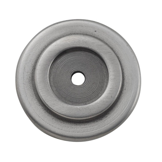 Backplate For Domed Cupboard Knob Iron Polished Metal D32mm in Polished Metal