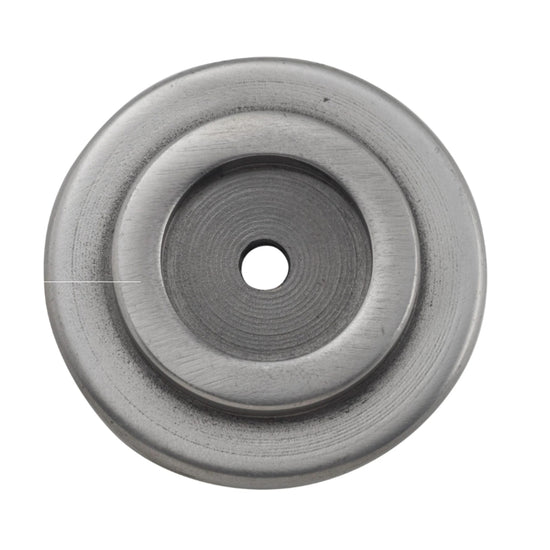Backplate For Domed Cupboard Knob Iron Polished Metal D38mm in Polished Metal
