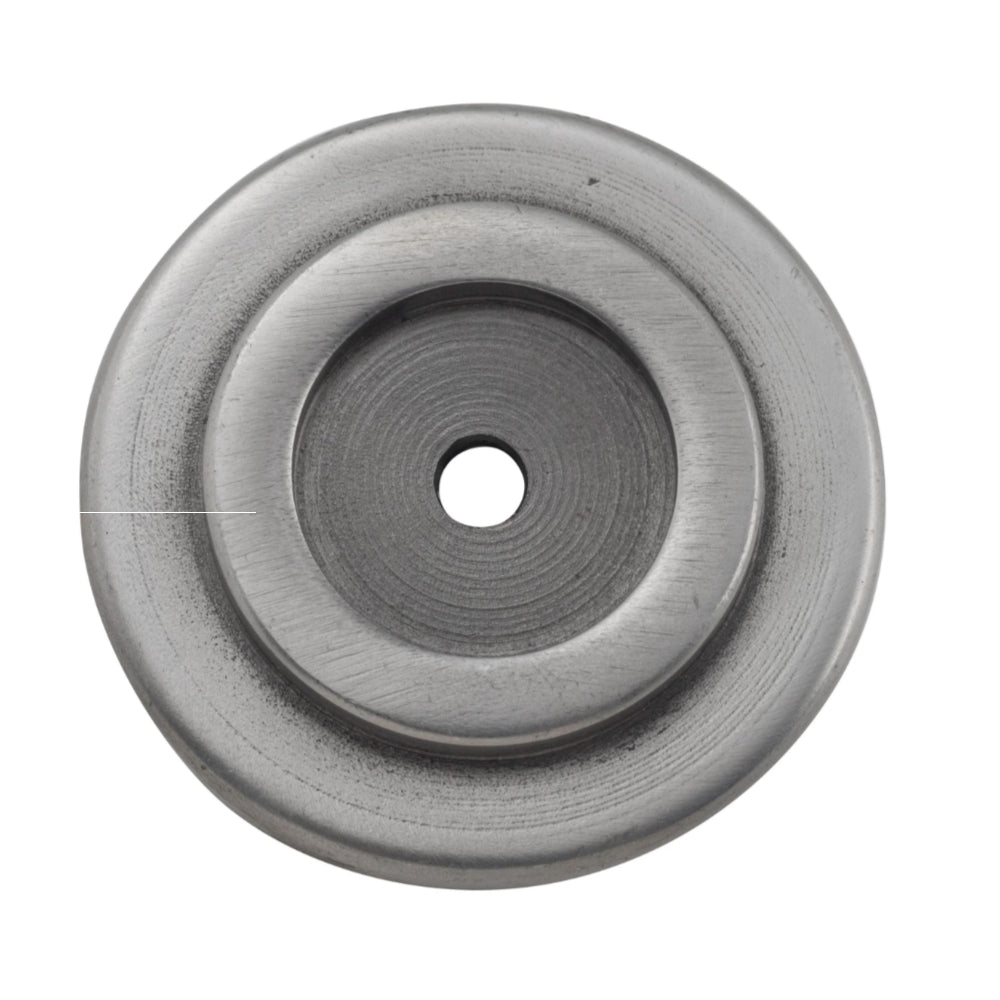 Backplate For Domed Cupboard Knob Iron Polished Metal D38mm in Polished Metal
