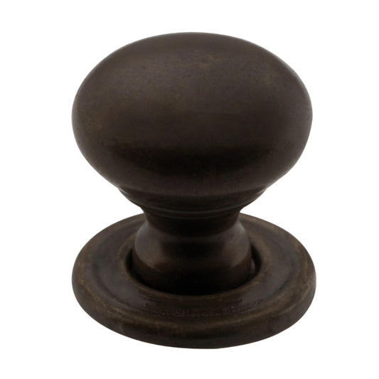 Cupboard Knob Classic Antique Brass D19xP20mm in Antique Brass