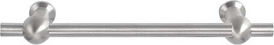 FERROVIA FV195/96mm cabinet handle 96mm c.t.c. satin stainless steel in Satin Stainless