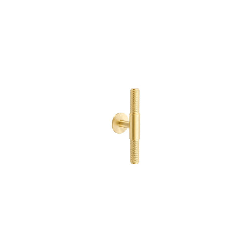 Zurich Knurled Cabinet T-Bar in Satin Brass